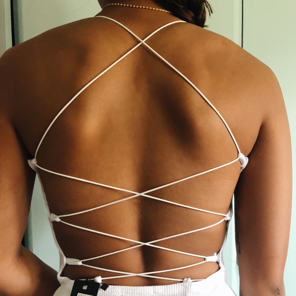 White bodysuit NASTYGAL BRAND NEW